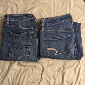 American Eagle super stretch skinny jeans, size 6